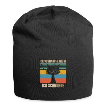 Ich Schnarche Nicht Ich Schnurre - Jersey-Beanie - Schwarz - Vorne