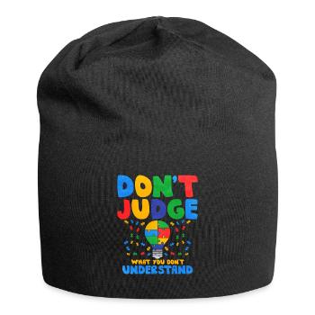 Autism Autism Gift - Jersey Beanie - black - Front