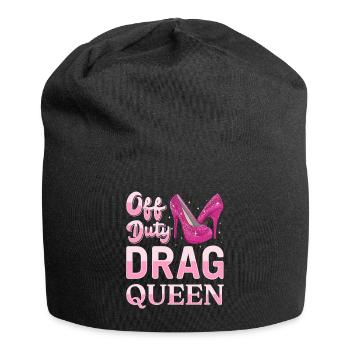 LGBTQ Außerdienstliche Drag Queen Pride - Jersey-Beanie - Schwarz - Vorne