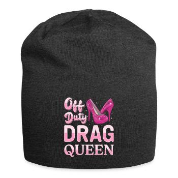 LGBTQ Off-duty Drag Queen Pride - Bonnet en jersey - charbon - Devant