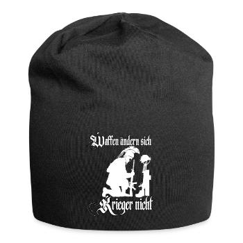 Waffen ändern sich Krieger nicht Soldaten Sparta - Jersey-Beanie - Schwarz - Vorne