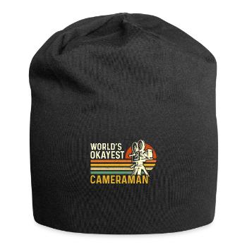 Caméraman Le meilleur caméraman rétro du monde - Bonnet en jersey - noir - Devant