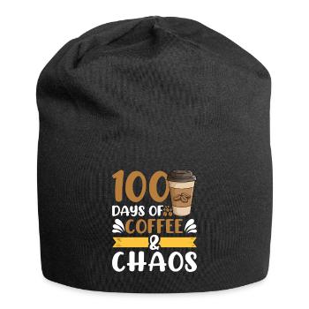 100 jours de café - Bonnet en jersey - noir - Devant