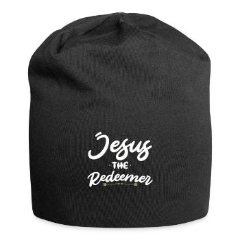 Jesus the Redeemer: Christian faith in God - Jersey Beanie - black - Front