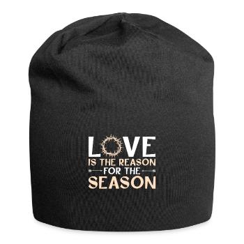 Love is the reason for the season - Jersey Beanie - black - Front