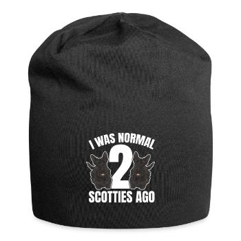 Scottish Terrier Scottie Dog - Jersey Beanie - black - Front