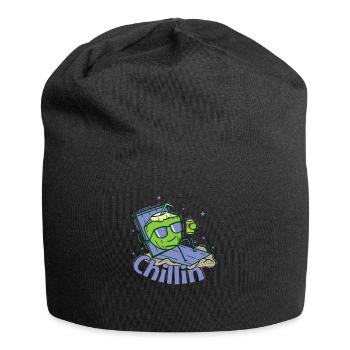 Chillin sur la plage exotique - Bonnet en jersey - noir - Devant