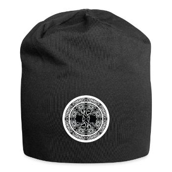 Norse Tree Mythology Rune - Jersey Beanie - black - Front