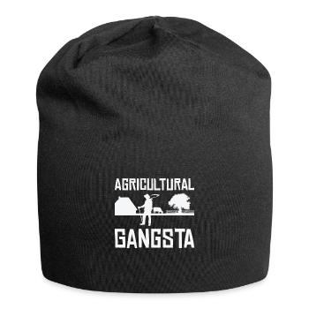 Agriculture Gangsta Jardinage Agriculteur - Bonnet en jersey - noir - Devant