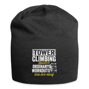 Cell Tower Climber Climbing Technician - Jersey Beanie - black - Front