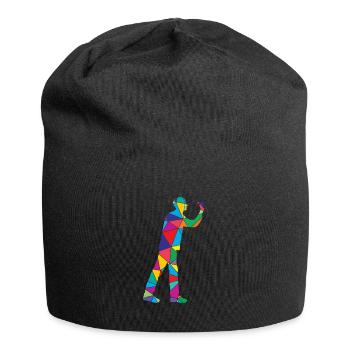 Joueur de fléchettes Polygone Drôles de fléchettes - Bonnet en jersey - noir - Devant