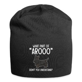 Scottish Terrier Scottie Dog - Jersey Beanie - black - Front