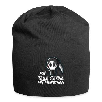 Ich Teile Gerne MitMenschen Sarkasmus Sensenmann - Jersey-Beanie - Schwarz - Vorne