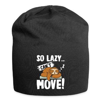 Donc les paresseux ne peuvent pas déplacer Sloth - Bonnet en jersey - noir - Devant