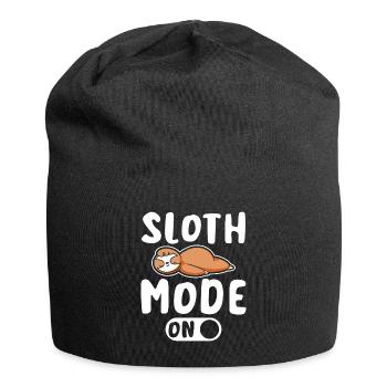 Sloth mode on - Jersey Beanie - black - Front