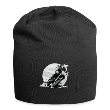 Motocross Motorradfahrer Biker Bike - Jersey-Beanie - Schwarz - Vorne