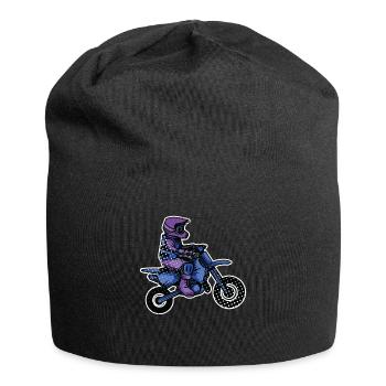 Motocross Enfants Moto Motard Vélo - Bonnet en jersey - noir - Devant