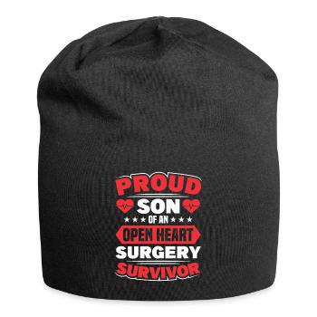 Transplantation cardiaque Chirurgie cardiaque Chirurgie cardiaque Chirurgie cardiaque Bypass - Bonnet en jersey - noir - Devant