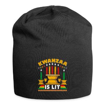 Kwanzaa history Month - Jersey-Beanie - Schwarz - Vorne