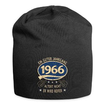 57. Geburtstag 1966 Guter Jahrgang - Jersey-Beanie - Schwarz - Vorne