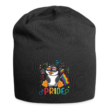 Liebe Pinguin Homosexuell LGBTQ Regenbogen LGBT Pride Monat - Jersey-Beanie - Schwarz - Vorne