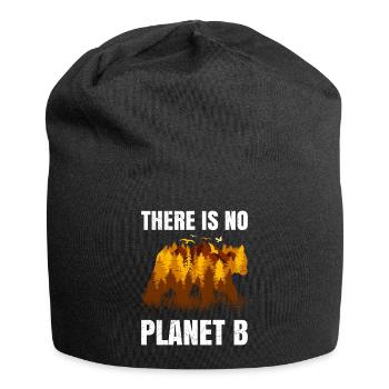 There is no Planet B Saying Environmental Protection Animals - Jersey Beanie - black - Front
