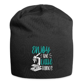 Enjoy the little things Microscope Microscopes - Jersey Beanie - black - Front