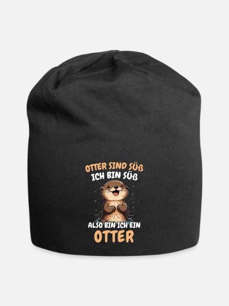 Otter Seeotter - Jersey-Beanie - Schwarz