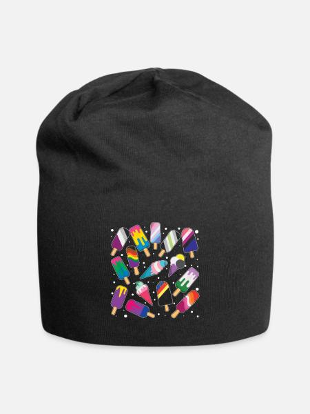 Eis am Stiel Schwul LGBTQ Regenbogen LGBT Pride Monat - Jersey-Beanie - Schwarz