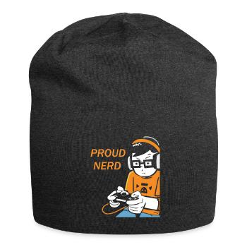 Nerd du jeu disant drôle - Bonnet en jersey - charbon - Devant