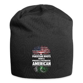 Born Pakistani Pakistan American USA Citizenship - Jersey Beanie - black - Front
