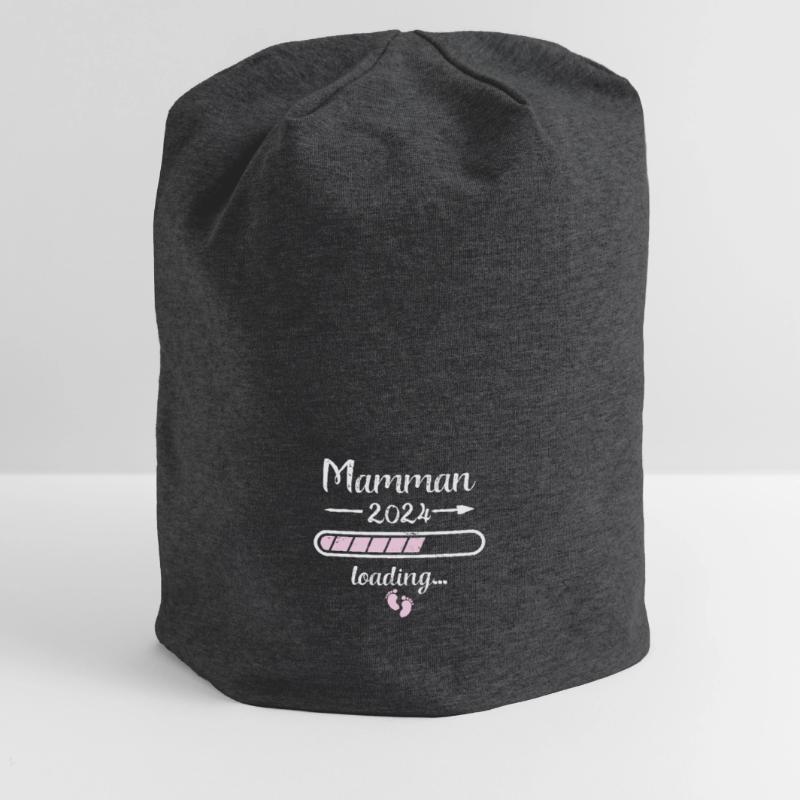 Mamman 2024 Loading Schwangerschaft Mutter Mutter Jersey-Beanie