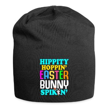 Ostern Volleyball Hase Ferien Kaninchen Sport - Jersey-Beanie - Schwarz - Vorne
