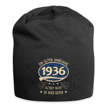 87. Geburtstag 1936 Guter Jahrgang - Jersey-Beanie - Schwarz - Vorne