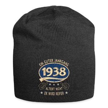 85. Geburtstag 1938 Guter Jahrgang - Jersey-Beanie - Anthrazit - Vorne