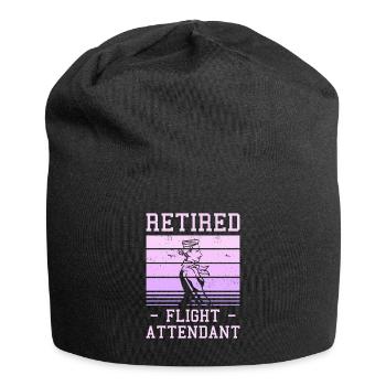 Flugbegleiter im Ruhestand Luftfahrt im Ruhestand - Jersey-Beanie - Schwarz - Vorne