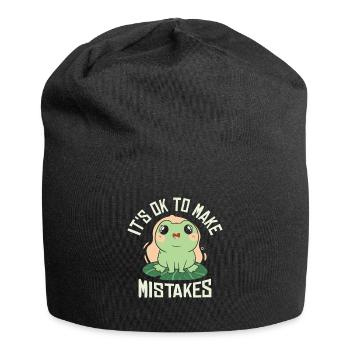 Fehler Frösche Herpetologe Wildtiere Leben Zitate - Jersey-Beanie - Schwarz - Vorne