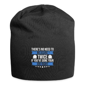 Teppich-installateur-design Für - Jersey-Beanie - Schwarz - Vorne