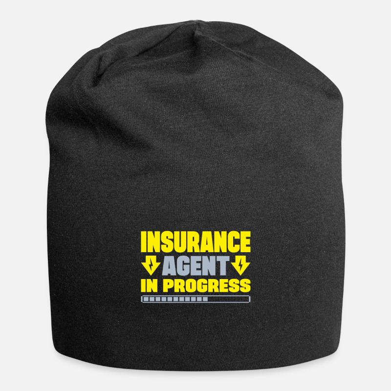 Insurance Agent In Progress Insurance Broker Gift - Jersey-Beanie - Schwarz