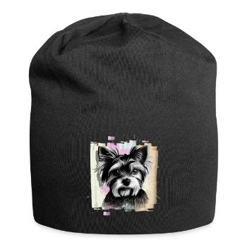 Yorkshire Terrier - Jersey Beanie - black - Front