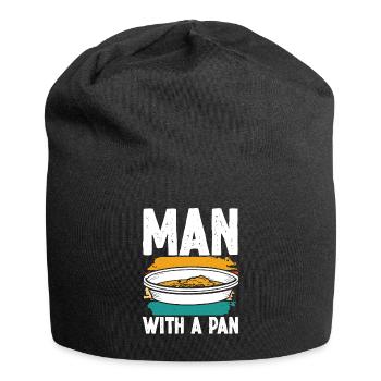 Man with a Pan - Jersey-Beanie - Schwarz - Vorne