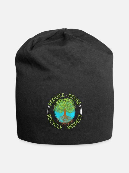 Les écologistes sauvent la Terre L’amour environnemental - Bonnet en jersey - noir