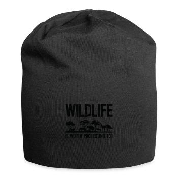 World Wildlife Day Animal Protection Wildlife - Jersey Beanie - black - Front