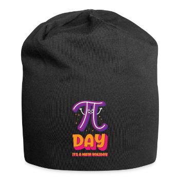 Pi Day Math Holiday Pi Symbol Number - Jersey Beanie - black - Front