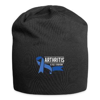 L’arthrite ne vaincra pas ma conscience - Bonnet en jersey - noir - Devant