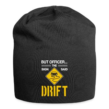 Jdm Auto aber Offizier das Zeichen sagte Drift - Jersey-Beanie - Schwarz - Vorne