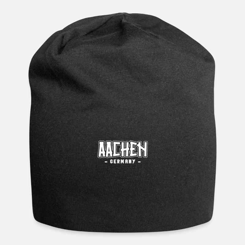 Aachenerin Aachener Aachen - Jersey-Beanie - Schwarz
