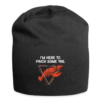 I'm Here to Pinch Some Tail Funny Cajun Crawfish - Jersey Beanie - black - Front