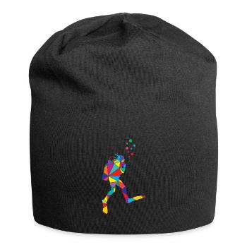 Taucher Polygon Tauchlehrer - Jersey-Beanie - Schwarz - Vorne