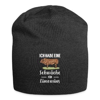 Limousin Rind I Frankreich Rinderzucht für - Jersey-Beanie - Anthrazit - Vorne